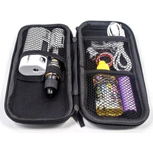 1pc Simple Style Black Pencil Case Data Cable Earphone Wire Pen Hard Shell Organizer EVA Pencil Case Storage Bag Office Supplies