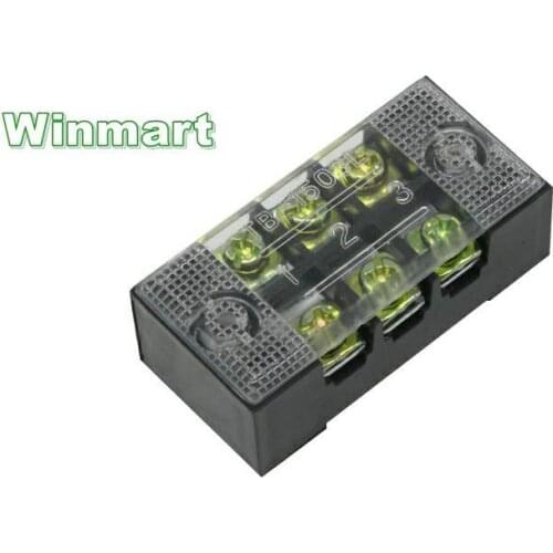 1 piece TB series 3-12 positions ABS shell Iron nickel plated conductor 15A 600V Fixed Terminal Blocks