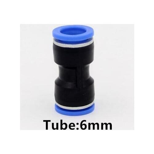 New 10pcs a lot Straight quick plastic connector 6mm pneumatic pipe one touch fitting PU-6 air hose union joint