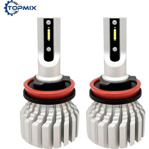 2PCS Mini H1 H8 H9 H11 HB3 HB4 9005 9006 9012 H4 H7 LED Conversion Kit Auto Automobiles Car Headlight Bulbs 50W 5000LM 6000K 12V