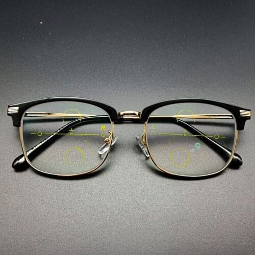 2019 Sale Nomanov Portable See Far And Near Multifunction Anti-blue Light Progressive Multifocal Reading Glasses Add 75 To 400
