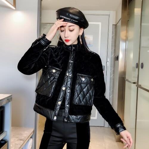 2021 Women Solid Black Oversize Parkas Female Thick Winter Zipper Long Sleeves Coats Ladies Warm Elegant Coat Jackets H1048