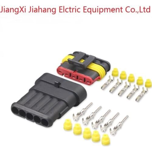 282107-1 282089-1 Freeshipping 200sets DJ7051-1.5-11/21 5Pin AMP Car Electrical Wire Connectors for VW,BMW,Audi,Toyota,NISSAN