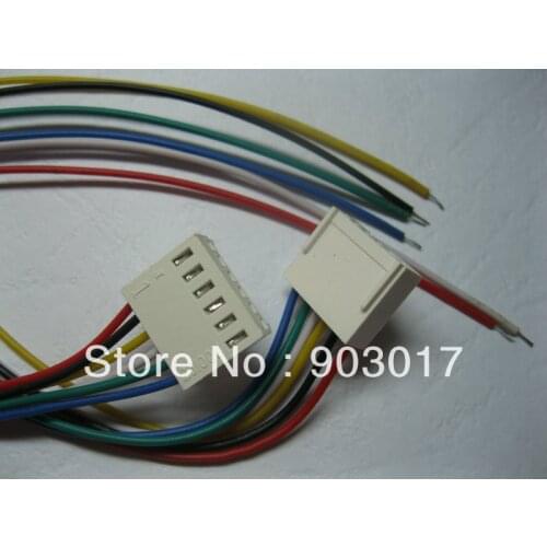 300 Pcs Per Lot 2510 Pitch 2.54mm 6 Pin Female Connector with 26AWG 300mm Leads Cable 2510-6P HIGH Quality HOT Sale Brand New