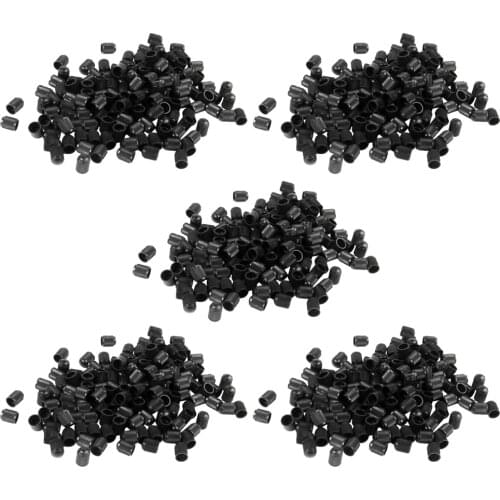 500pc Black Bike Dust Valve Caps Motorbike Car Van Wheel Tyre Cover Seal Air