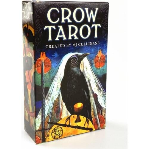 78pcs/set Crow Tarot Deck Cards Board Game Divination Tarot Deck For Family Friend Playing Tarot Cards Gifts With PDF Guidebook