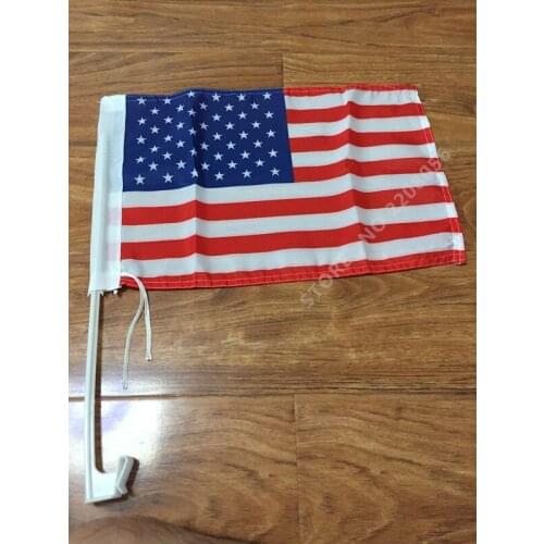 30X45CM American flag USA flag car window flag car flag pole Car Decoration free shipping