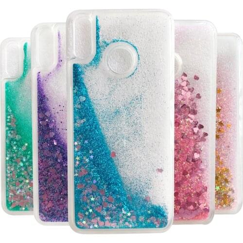 For Huawei P Smart Z Case on Huawei Y9 Prime 2019 Coque Liquid Glitter Soft Silicone cover For Huawei P Smart Z phone case shell