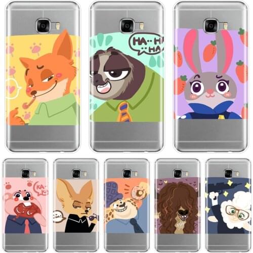 Case For Samsung Galaxy C5 C7 C9 Pro Silicone Soft Rabbit Anime Fox Cute Back Cover For Samsung Galaxy C5 C7 C8 Phone Case