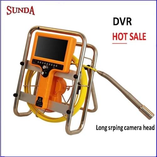 Endsocope camera 23mm long spring camera head DVR video recording stand rail pipe inspection camera head held easy carry