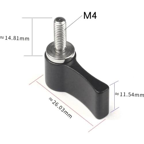 FEICHAO M4 M6 Adjustable Hand Tighten Screw Handle Wrench Lock Adapter 17mm 20mm L-Type/T Shaped for DSLR SLR Camera Accessories