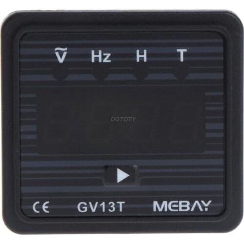 OOTDTY GV13T AC220V Generator Digital Voltmeter Frequency Hour Test Panel Meter