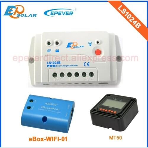 LS1024B PWM EPEVER New series Solar controller apply for solar home system/solar road signals 12V/24V charger 10A MT50 Meter