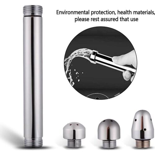 Metal Anal Cleaner Douche Enema Shower Clit Stimulation Anal&Vaginal Cleaning Medical Hygiene Tool Erotic Sex Toys For Women Men