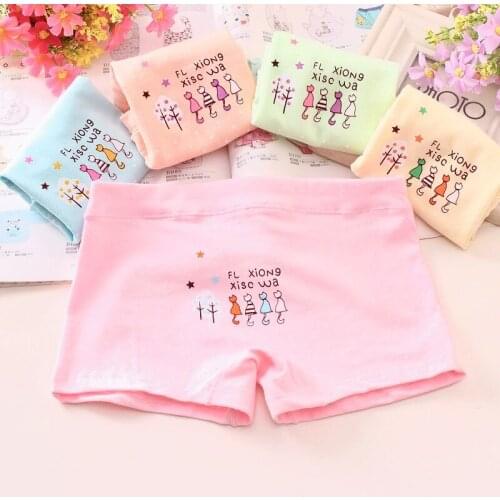 6pcs/Lot Fashion Children Panties Girls' Cartoon Briefs Female Underwear Cartoon Panties Children Clothing Kids Panties For2-12y