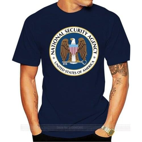 National Security Agency Nsa T-Shirt Tee Shirt Free Sticker Covert Harajuku Hip Hop Tee Shirt