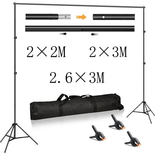 Photo Studio Background Stand Holder Picture Canvas Frame Support System Backdrop Kit with Carry bag for Photo Video