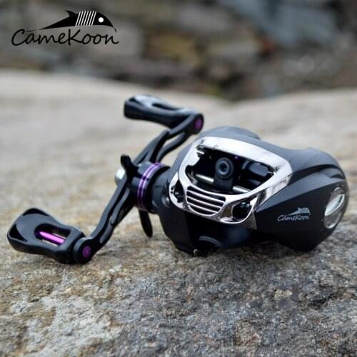 CAMEKOON LK200 Low Profile Baitcasting Fishing Reel 12+1 Bearings 6.3:1 Gear Ratio Lightweight Smooth Baitcaster Reel