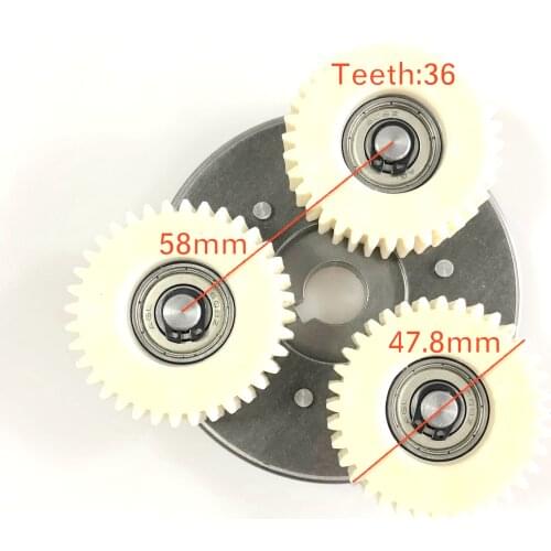 Clutch Assembly with Nylon Gear Set Spare Part for Fat Bike Geared Hub Motor Replacement