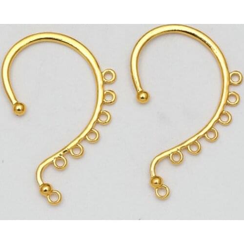 Hand made hook earrings Six hanging hole ear hooks ear hanging ancient wind earrings wholesale lots bulk alloy jewelry accessor