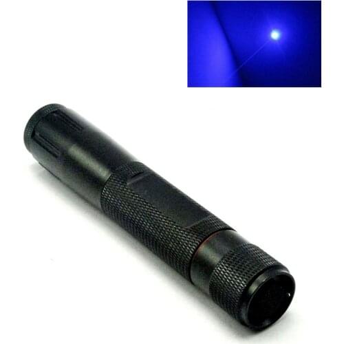 445nm 450nm Blue Focusable Waterproof Laser Pointer LED Torch 450-100 With Box