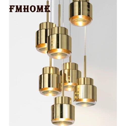 Nordic balcony small glass chandelier modern simple creative personality brass restaurant window corridor lamp Metal art lantern