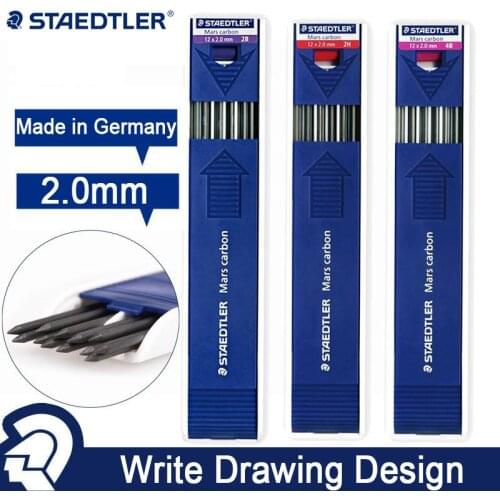 Staedtler 2.0mm Automatic Mechanical pencil Leads HB/2B/4B red/blue/black Pencil refills