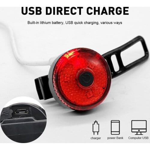 Mini LED Bicycle Tail Light Usb Chargeable Bike Rear Lights IPX4 Waterproof Safety Warning Cycling Light Helmet Lamps