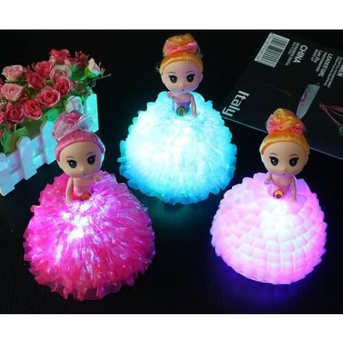 Luminous Doll Colorful LED Glowing Children Toys for Girl Kidz Birthday Gift Wedding Doll Christmas Toys Light Up Toys