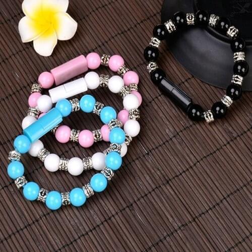 Smart Charger Bracelet Jewelry Beads Wrist USB Bracelet Invisible Charging Data Cable for IPhone Type C Android All Compatible
