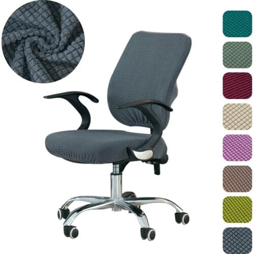 Chiovenni Jacquard Office Chair Cover Computer Chair Cover Slipcovers Durable Thicken Protector,1 set(back cover + seat cover)