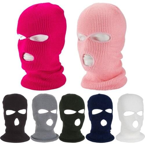 1PC Winter Full Face Mask Ski Mask Winter Cap Balaclava Mask 3 Hole designer mask for face Masque jetablesHalloween cosplay