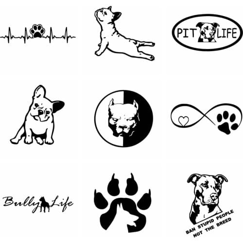 10 Styles Funny Dog Car Stickers And Decals Dogs Animals Vinyl Auto Sticker to cover scratches Decor Cars Accessories