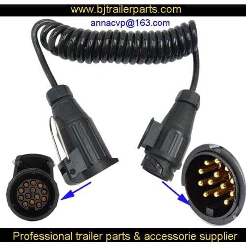 13PIN trailer light board extension cable lead 3m male to female trailer truck plug socket wire trailer parts