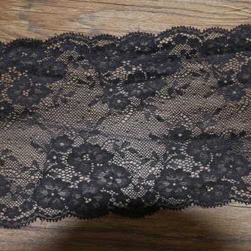 15.5cm wide lace fabric DIY clothing textile decorative fabric blue lace