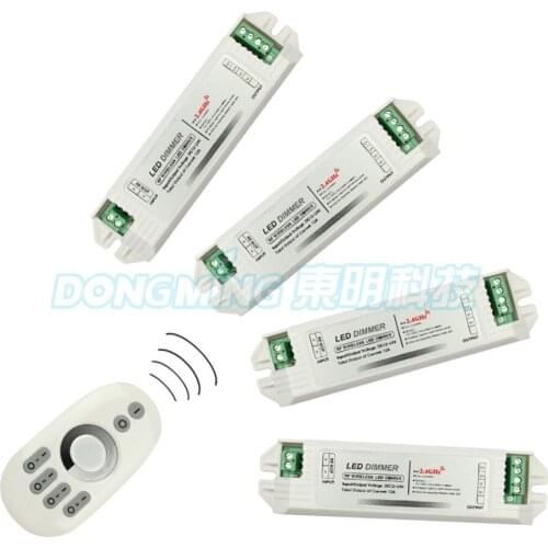 4 zone Touch panel remote control for LED+4pcs 12A rf wireless 2.4g led Controller Dimmer For RGB LED Strip RGB/RGBW Bulb/Panel