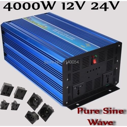 4000W off grid inverter. 4000w pure sine wave inverter. wind solar hybrid inverter 4000W DC12V 24V to AC100-120V AC220-240V