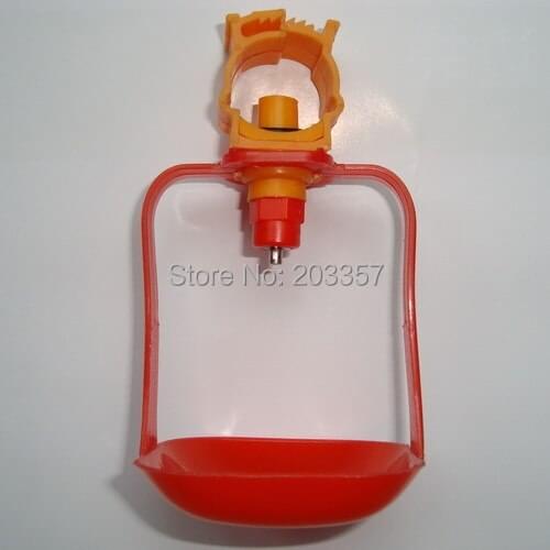 500 Clamp Nipple AND 500 Cup Suit 20mm round pipe .poultry chicken bird quail drinker waterer