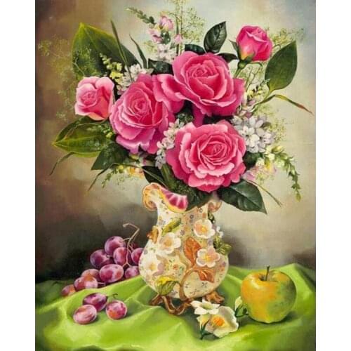 5D diy diamond embroidery cross stitch DIY diamond painting flowers diamond mosaic rhinestone home decoration