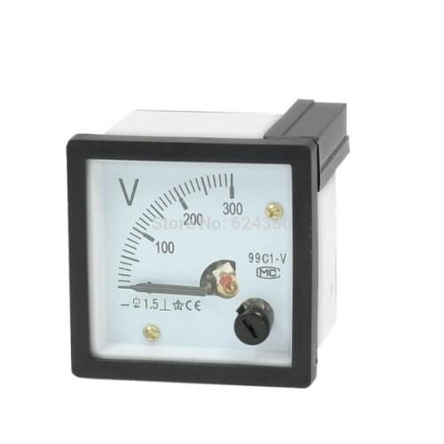 99C1 DC 0-300V 10V 20V 30V 50V 100V 150V Analog Panel Volt Voltage Meter Voltmeter Gauge 48mm x 48mm