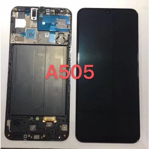 OLED For Samsung Galaxy A50 SM-A505FN/DS A505F/DS A505 LCD Display Touch Screen Digitizer With Frame For Samsung A50 lcd