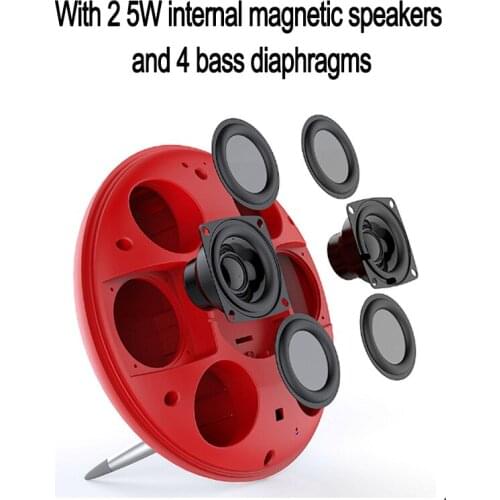 YAyusi Wireless Bluetooth Speaker Portable Dual Speaker Audio Mobile Subwoofer playback Bluetooth can be connected to computer