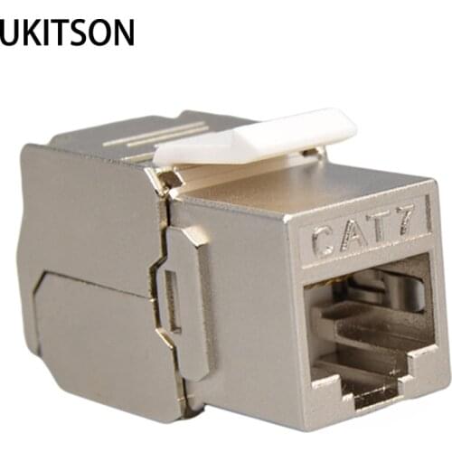 CAT7 RJ45 Keystone Shielded Slot FTP Zinc Alloy Module Connector LAN Network Insert Tool-Free Coupler For 10GB Internet Plug