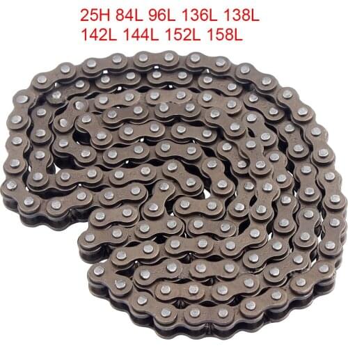 Motorcycle 25H Timing Chain For 47cc 49cc 2 Stroke Engine ATV Quad Go Kart Dirt Pocket Bike 84/96/136/138/142/144/152/158L Links