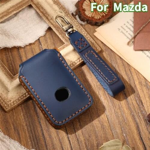 High Quality Leather Car Key Cover Case for Mazda 3 Alexa CX-30 CX30 CX5 CX 5 CX-5 CX8 CX9 CX4 2019 2020 Auto Accessories