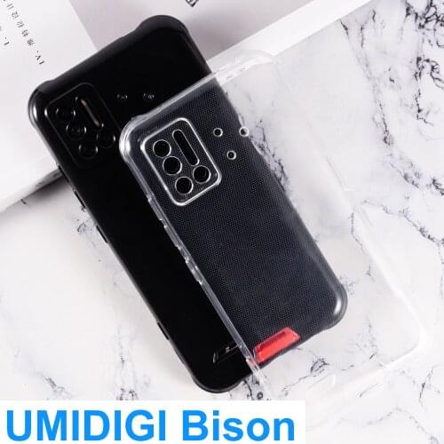 Phone Shell For UMIDIGI Bison Case Funda Silicone Soft TPU Back Cover Matte Coque Telefone Bumper UMI BISON Protector Cover Capa