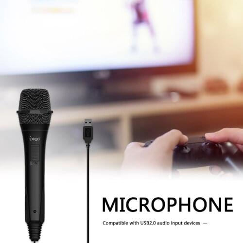 Black USB Handheld Gamepad Microphone MIC for Nintendo Switch Plug & Play
