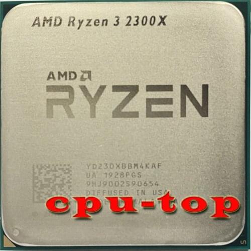 AMD Ryzen 3 2300X R3 2300X 3.5 GHz Quad-Core Quad-Thread CPU Processor YD230XBBM4KAFSocket AM4