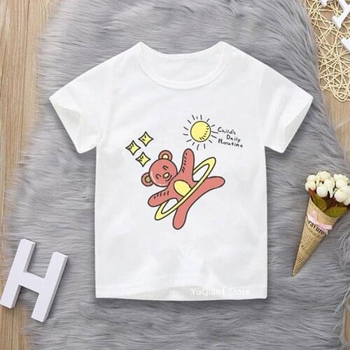 Boys Girls Unisex Koala Lazy Sleep Print Short Sleeve Tshirt Cute Animal Fashion Kids T Shirt Childrens Cartoons Casual Tops