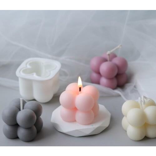 New DIY Candles Mould Soy Wax Aromatherapy Plaster Candle 3D Silicone Hand-made Soy Aroma Wax Soap